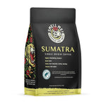 Load image into Gallery viewer, Bones Coffee Company Sumatra Single-Origin, Dark Chocolate, Smoky Earthy Notes, Whole Coffee Beans, Low Acid Darl Roast Arabica Beans Flavored Coffee, 12 oz Whole Bean
