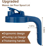 Load image into Gallery viewer, Cold Brew Coffee Maker Pitcher,32 Oz Glass Mason Jar Pitcher with V-shaped Pour Spout Handle Lid,Stainless Steel Filter for Iced Coffee,Iced tea,Breast Milk,Fruit Drinks,lemonade-Blue