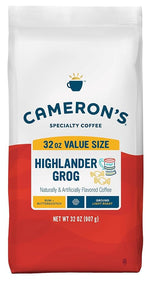 Load image into Gallery viewer, Cameron's Coffee Roasted Ground Coffee Bag, Highlander Grog, 32 Ounce