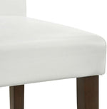 Load image into Gallery viewer, CHITA Counter Height Bar Stools Set of 3, 27" H Seat Height Upholstered Barstools, PU Leather in White