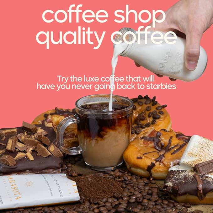 Ground Coffee | Decaf Dark Roast Low Acid Mold Free Pouches | Decaffeinated Bulk Packets | Gourmet Powder Packs for 12 Cup Drip Maker | Premium Highest Rated Individual Premeasured Commercial Bags