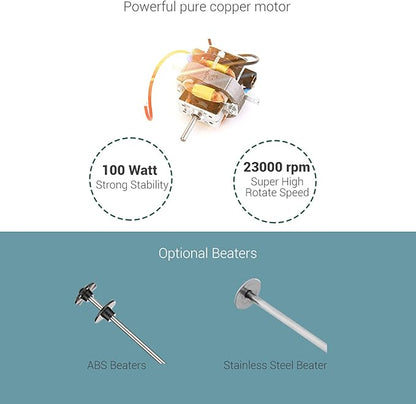 Electric Milkshake Maker Machine, 100W 2-Speed Milk Shake Mixer Machine with 17oz Stainless Steel Mixing Cup, Commercial Milkshake Blender & Drink Mixer for Home or Business(Red)