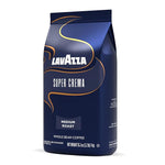 Load image into Gallery viewer, Lavazza Super Crema Whole Bean Coffee, Medium Espresso Roast, Arabica and Robusta Blend, 2.2 lb Bag (Pack of 5)