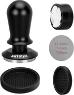 Load image into Gallery viewer, 53.3mm Espresso Accessories，53.3mm Espresso Tamper Tools, Spring-Loaded Coffee Tamper, Coffee Distributorr, Puck Screen, Anti Slip Mats Coffee Tamper for 54mm Portafilter