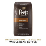 Load image into Gallery viewer, Peet's Coffee, Dark Roast Whole Bean Coffee - French Roast 18 Ounce Bag