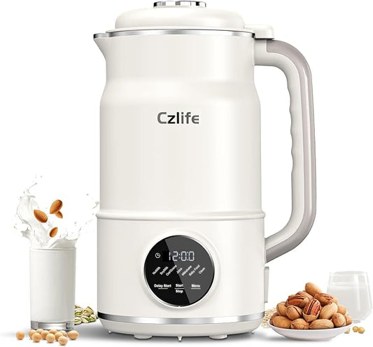 N7 Nut Milk Maker, 50oz (1.5L) Automatic Soy Milk Maker Machine for Homemade Oat Milk, Nutmilk, Juice, Milkshake, Baby Food, Grains, Almonds Milk Maker with Delay Start/Keep Warm/Clean