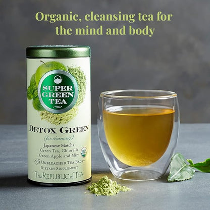 The Republic of Tea, Tea Detox Green Organic, 36 Count