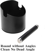 Load image into Gallery viewer, Italian Espresso Knock Box, Stainless Steel, with Detachable Tapping Rod and Anti Slip Rubber Base (Black, 800ml)