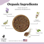 Load image into Gallery viewer, AutoimmuniTea – AIP Stress Relief, Bedtime Blend for Restful Sleep, Calming Tea for Stress, Lavender, Tulsi, Passion Flower Organic Blend - 15 Tea Bags (30 Cups)