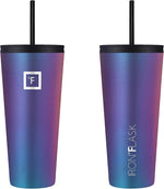 Load image into Gallery viewer, IRON °FLASK Classic Tumbler - Vacuum Insulated Stainless Steel Water Bottle, Double Walled, Drinking Cup, Insulated Travel Mug (Aurora, 32 oz Solid Lid)