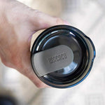 Load image into Gallery viewer, WACACO Octaroma Classico Vacuum Insulated Coffee Mug, Double-wall Stainless Steel Travel Tumbler With Drinking Lid, 6 fl oz (180ml), Dim Grey