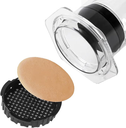 AeroPress XL Coffee Maker Natural Paper Micro-Filters – Round Replacement Coffee Filters, Unbleached, Compostable Paper Filters, Fits XL Size AeroPress Coffee Makers, 2 Pack (400 Count)