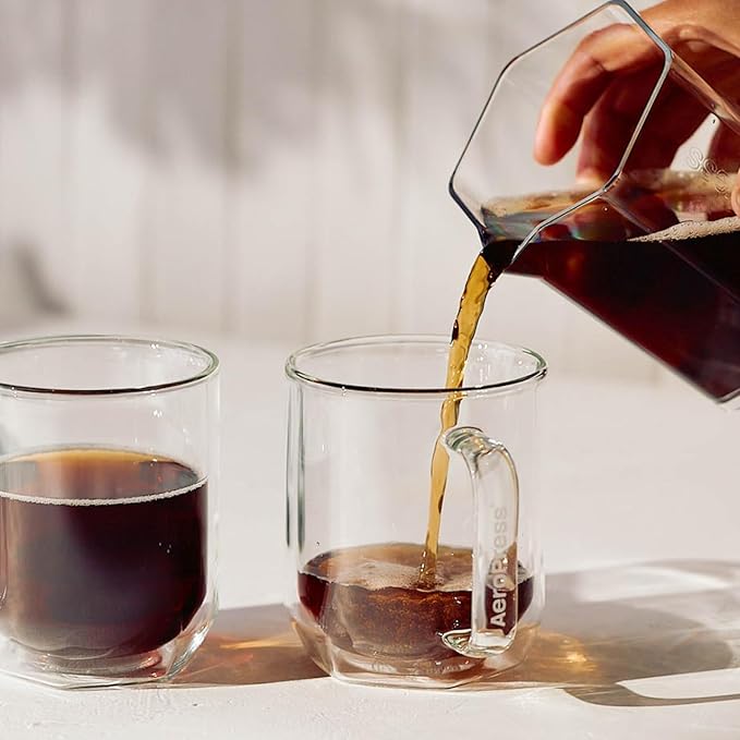 AeroPress XL Gold Tone Stainless Steel Reusable Filter – Durable Metal Coffee Filter, Sustainable, Eco-Friendly, Travel-Friendly, Fits XL AeroPress Manual Coffee Makers