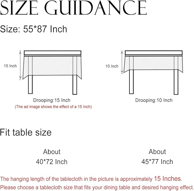 Designer Off White Linen Rectangular Tablecloth,Floral Elegant Table Cloth,Stain Resistant Vintage Decor Tablecloths for Dining Thanksgiving Kitchen Christmas,55"*87"-Serenity G