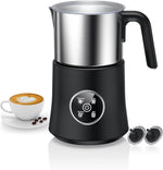 Load image into Gallery viewer, Milk Frother and Steamer, Large Capacity Detachable Electric Milk Frother, Automatic Warm and Cold Foam Maker, Hot Chocolate Maker, BPA Free, Black