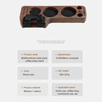 Load image into Gallery viewer, Wooden Espresso Tamping Station, Portafilter Tamping Stand Espresso Coffee Organizer Box Fit for Storage 51, 53, 58MM Espresso Tamper Mat Portafilter Holder, (Accessories not included)
