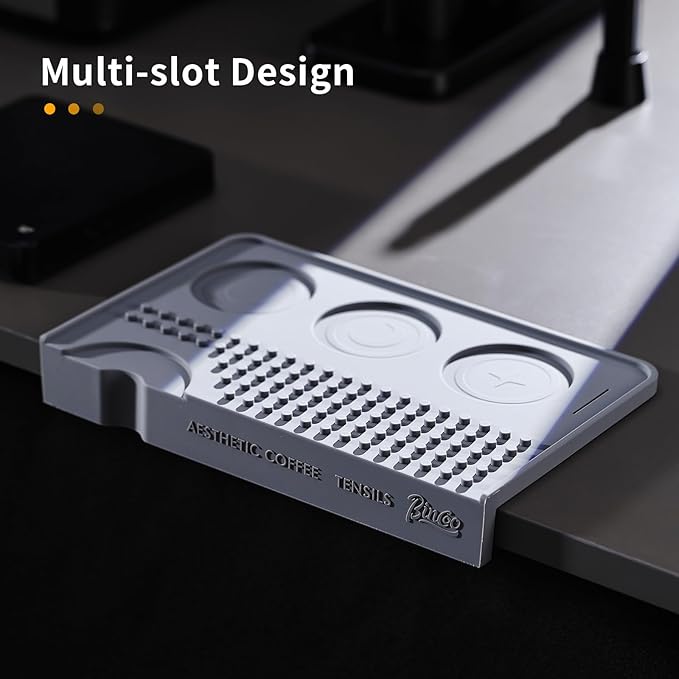 Espresso Tamping Mat for Counter, Ultra Thick Silicone Tamper Mat Coffee Bar Mat,Espresso Mat for Countertops,Fits for Baristas Home Kitchen Bar