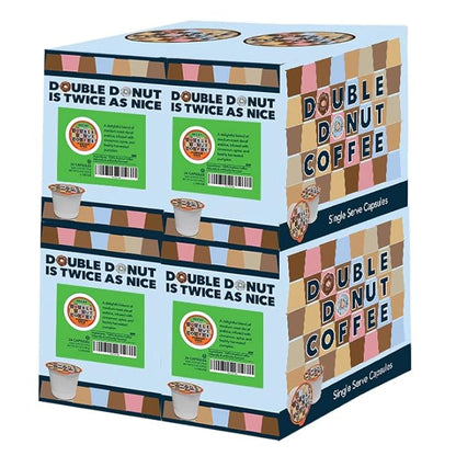 Pumpkin Spice Medium Roast Flavored Decaf Coffee Pods for Keurig K-Cup Makers from Double Donut, 96 Capsules