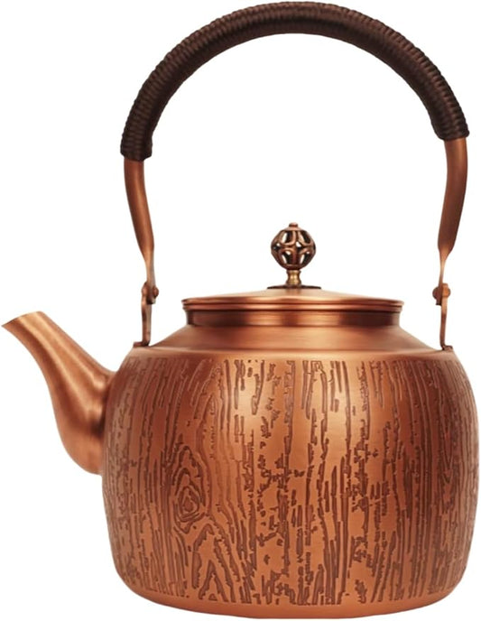 Kkekos Handmade Copper Kettle Copper Teapot for Stovetop 2000ml (Type1)