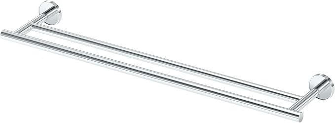 Gatco 5554 Sky Double Towel Bar, 24 Inch, Chrome