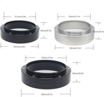 Load image into Gallery viewer, 53mm Magnetic Espresso Dosing Funnel Lightweight Aluminum Coffee Dosing Ring Compatible 53mm Portafilter (Black, 53mm)