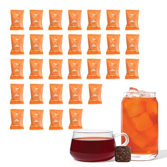 Tea Drops 30 Bulk Pack Thai Tea Bagless Tea - Loose Leaf, Lightly Sweetened, On-The-Go. Plastic-Free Tea - Iced or Hot