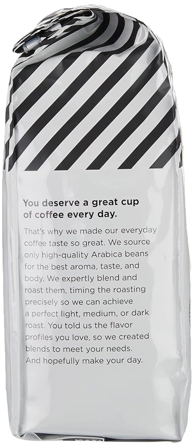 Amazon Fresh, Just Bright Ground Coffee, Light Roast, 12 Oz