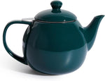 Load image into Gallery viewer, Sweese Teapots for Tea, 27 oz Porcelain Tea pot with Removable Stainless Steel Infuser, Tea Pots for Loose Tea - Dark Green
