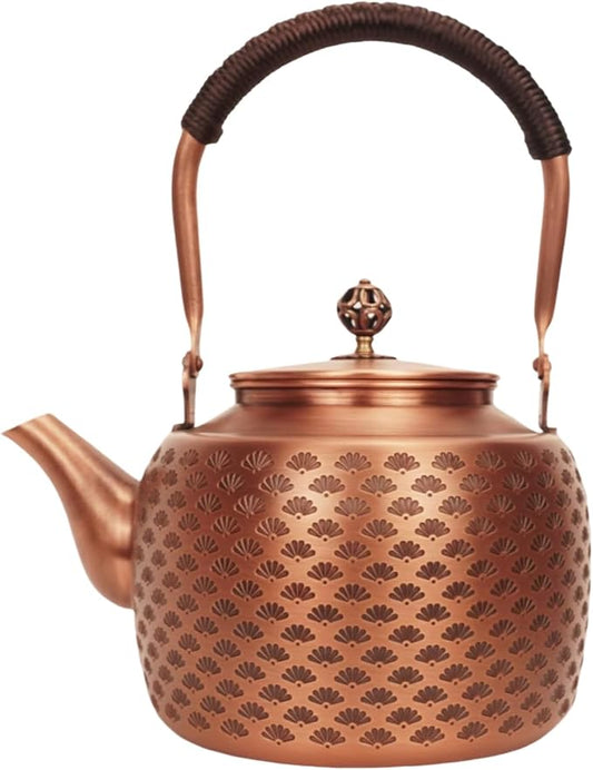 Kkekos Handmade Copper Kettle Copper Teapot for Stovetop 2000ml (Type2)