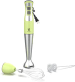 Load image into Gallery viewer, Immersion Hand Blender, UTALENT 3-in-1 8-Speed Stick Blender with Milk Frother, Egg Whisk for Coffee Milk Foam, Puree Baby Food, Smoothies, Sauces and Soups - Green