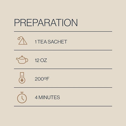 Rishi Tea Earl Grey Tea - Organic Sachet Tea Bags, Pure Black Tea with Bergamot Oil, Energizing & Caffeinated - 15 Count (Pack of 6)