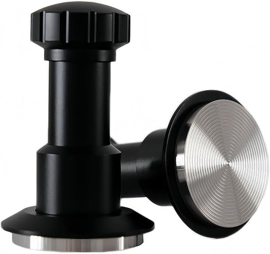 Coffee Tamper 58.35mm, Spring Loaded Espresso Tamper with 25lb/30lb/35lb Calibrated Springs, Sound Feedback & Ripple Base for Even Extraction, Espresso Accessories