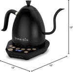 Load image into Gallery viewer, Brewista Artisan Electric Gooseneck Kettle, Water Boiler with LCD Panel, Precise Temperature Control, Fast Boiling and Keep Warm Settings for Pour-Over Coffee &amp; Tea, Café, 1 Liter (All Black)