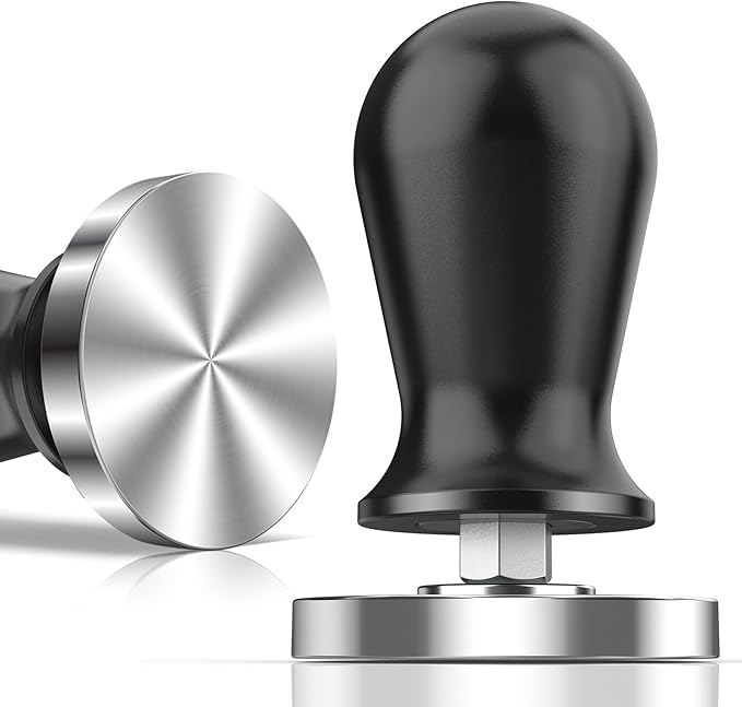 58mm Espresso Coffee Tamper Set - Calibrated Spring-loaded Espresso Tamper 304 Stainless Steel Ground Tamper Fits for Breville Portafilter Espresso Hand Tampers for Barista Home Coffee