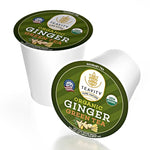 Load image into Gallery viewer, Green Tea &amp; Ginger Tea Pods for Keurig - Caffeinated, Organic, Dye Free, Unsweetened, Herbal Blend for K Cup Machines - Hot or Iced (36 Tea Pods)