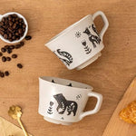 Load image into Gallery viewer, Ceramic Coffee Mug, 12 oz Mug Black Bear Set of 1, Novelty Cup with Handle, Stoneware Fun Cup for Coffee Milk Tea Mocha Latte Cappuccino Espresso Adorable Bear, Microwave Dishwasher Safe