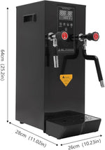 Load image into Gallery viewer, Commercial Milk Frother, Multi-Purpose Full-Automatic Steam Boiling Water Frothing Machine with 12H Timing Function for Tea Coffee Dessert Milk 3KW 12L