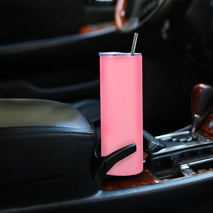 Dongni Skinny Tumbler with Lid 20 oz Stainless Steel Vacuum Insulated Double Wall Travel Coffee Water Tumblers Cup (Mix 16pack)