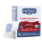 Load image into Gallery viewer, Organic Positively Tea Company, English Breakfast Black Tea Bags, 20 Count