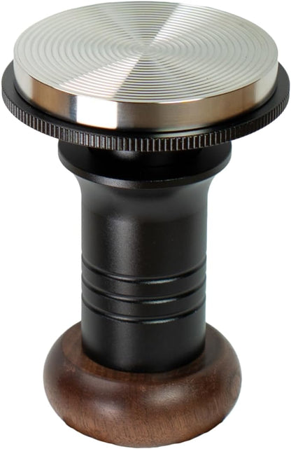 Espresso Coffee Tamper 58.5mm, Level Coffee Tamper for 58mm Portafilter, Adjustable Depth Stainless Steel Ripple Base