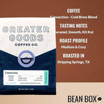 Load image into Gallery viewer, Connection - Cold Brew Blend - Roasted by Greater Goods Coffee Co. - Whole Bean Coffee - 2 Pound Bag