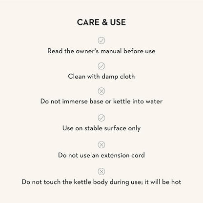 MACKENZIE-CHILDS Electric Kettle, Stainless-Steel Tea Kettle, Brown-and-White Mocha Check