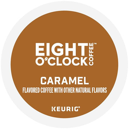 Eight O'Clock Coffee Caramel, Keurig Single-Serve K-Cup Pods, Flavored Coffee, 60 Count (6 Packs of 10)