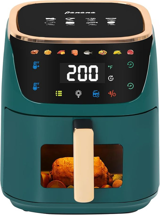 Panana Air Fryer, 8QT Large Capacity Air Fryer, Oilless Healty Cooker Airfryer Oven with 8 Presets, 1500W Air Fryers for Quick Meal, Home Use