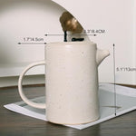 Load image into Gallery viewer, Handmade Japanese Beige Pour Over Coffee Maker Set Ceramic Coffee Dripper Brewer Heat Resistant Coffee Pot Decanter ACM-JB