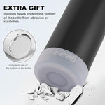 Load image into Gallery viewer, koodee Insulated Water Bottle, 32 oz Stainless Steel Double Wall Vacuum Wide Mouth Sport Bottle with Leakproof Spout Lid (Black)