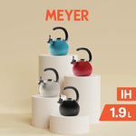 Load image into Gallery viewer, Circulon Enamel on Steel Whistling Teakettle/Teapot With Flip-Up Spout, 2 Quart - Gray