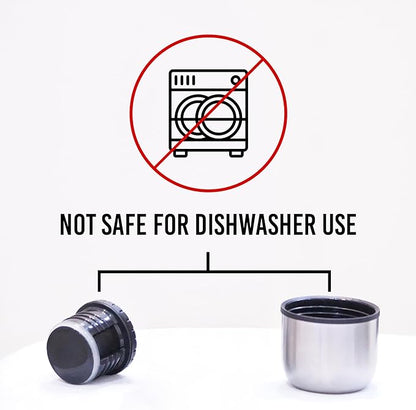 Best Stainless Steel Coffee Thermo | BPA Free & Triple Wall Insulated | Hot Water & Cold Drinks for Hours | Perfect for Biking, Backpack, Camping, Office | Fits Most Car Cupholders (500 ML)