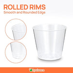 Load image into Gallery viewer, 1000Count 1OZ Clear Hard Plastic Shot Cups - Mini Shot Glasses for Tequila, Whiskey, Vodka &amp; Liquor, 1Oz Small Cup for Sauces &amp; Dips, Perfect for Parties