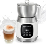 Load image into Gallery viewer, Maestri House Milk Frother, Variable Temp and Froth Thickness DualFro 600 Milk Frother Steamer, 21OZ Smart Touch Control Milk Warmer, Dishwasher Safe, Memory Function for Latte&amp;Hot Chocolate (White)
